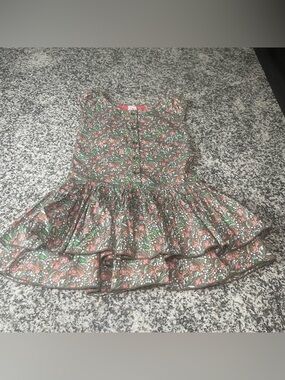 Girl's Matilda Jane Serendipity Brown Floral Tiered Riddle Dress Girls 6